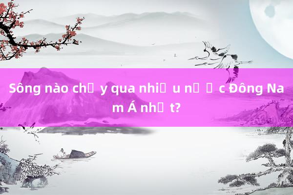 Sông nào chảy qua nhiều nước Đông Nam Á nhất?